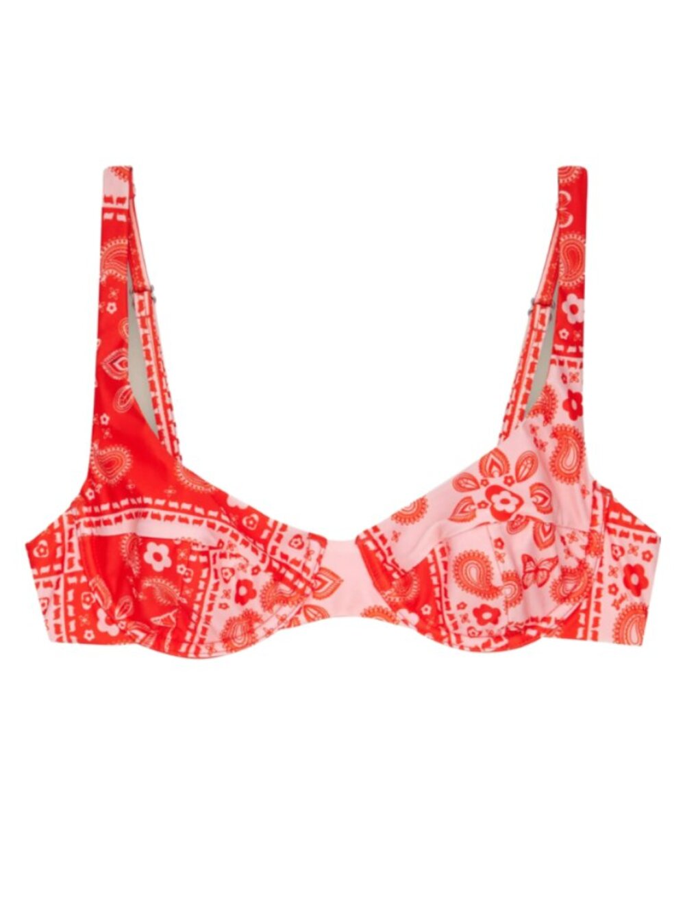 NWT LISA SAYS GAH X OOKIOH SURFRIDER COMO Bikini top IN BANDANA